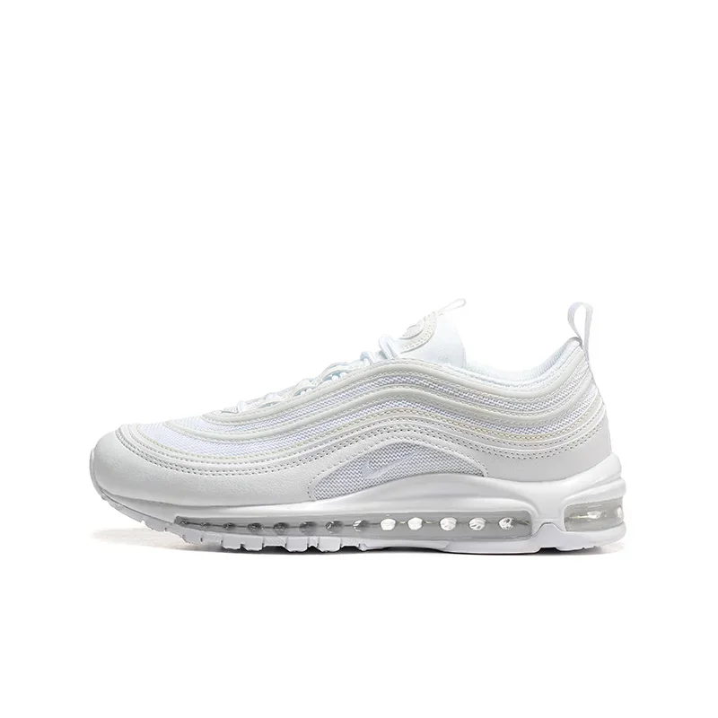 Nike Air Max 97 men's low-top casual running shoes, shock-absorbing, anti-slip and wear-resistant, fabric leather, Classic Style