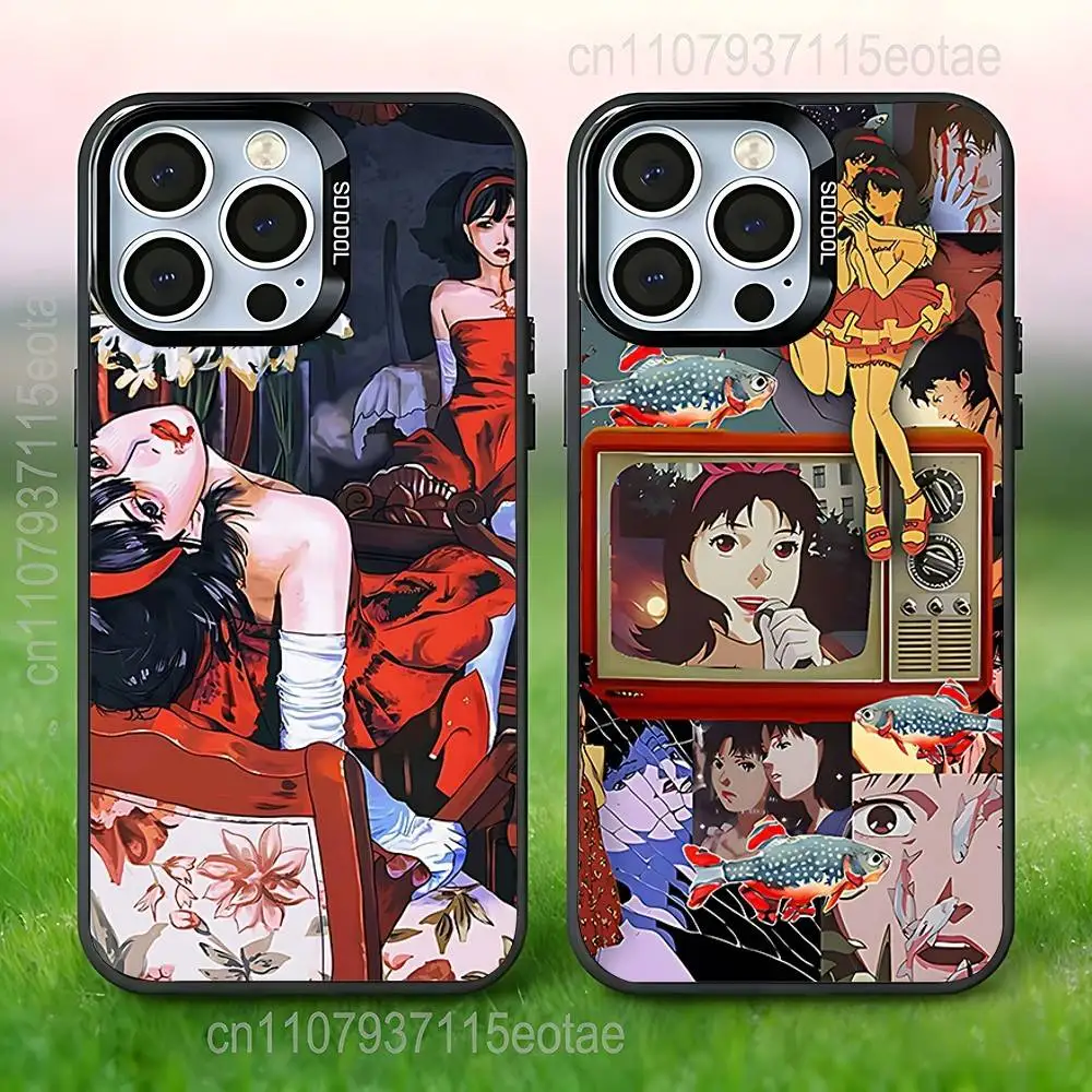 

Perfect Blue Anime Phone Case For iPhone 17,16,15,14,13,12,11,Pro,XS,Max,Plus,Mini,SE4,E Black Matte Shockproof Cover