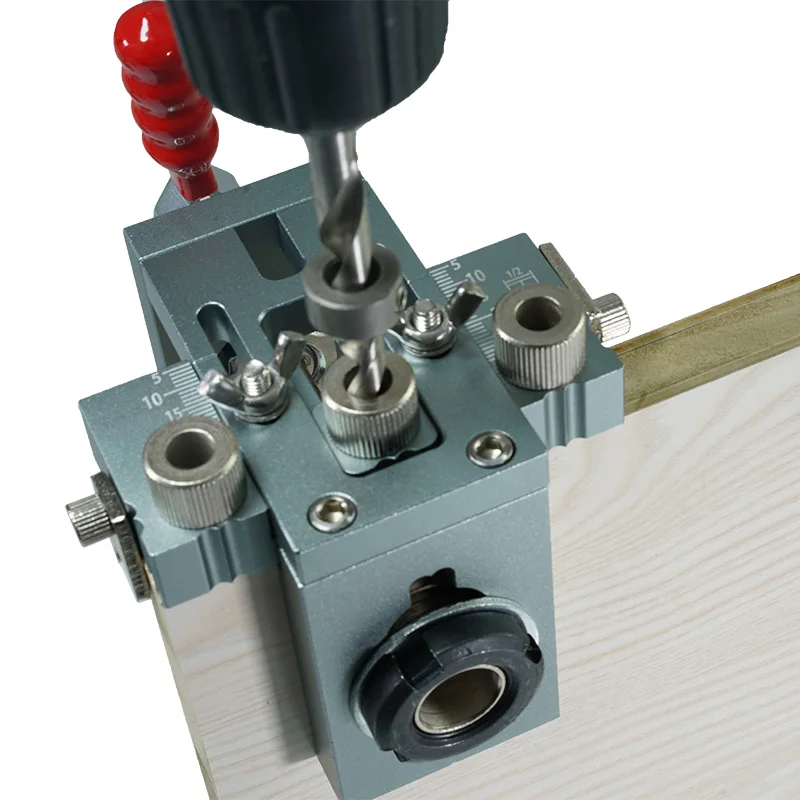 DIY Grade Quick Clamp Carpentry Dowel Jig Kit Wood Splicer Drilling Guide MD560 with OEM and ODM Customization SupportSTOCK
