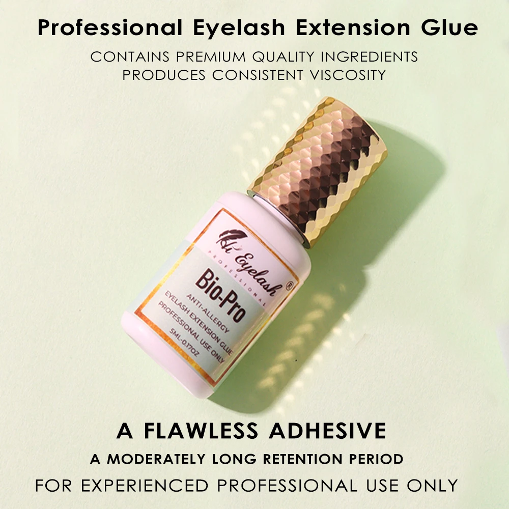 

NEW 5ml Professional Eyelash Extension Glue 1 Second Fast Drying Black Thin Strong Adesive Plant Glue For Lashes Private Label