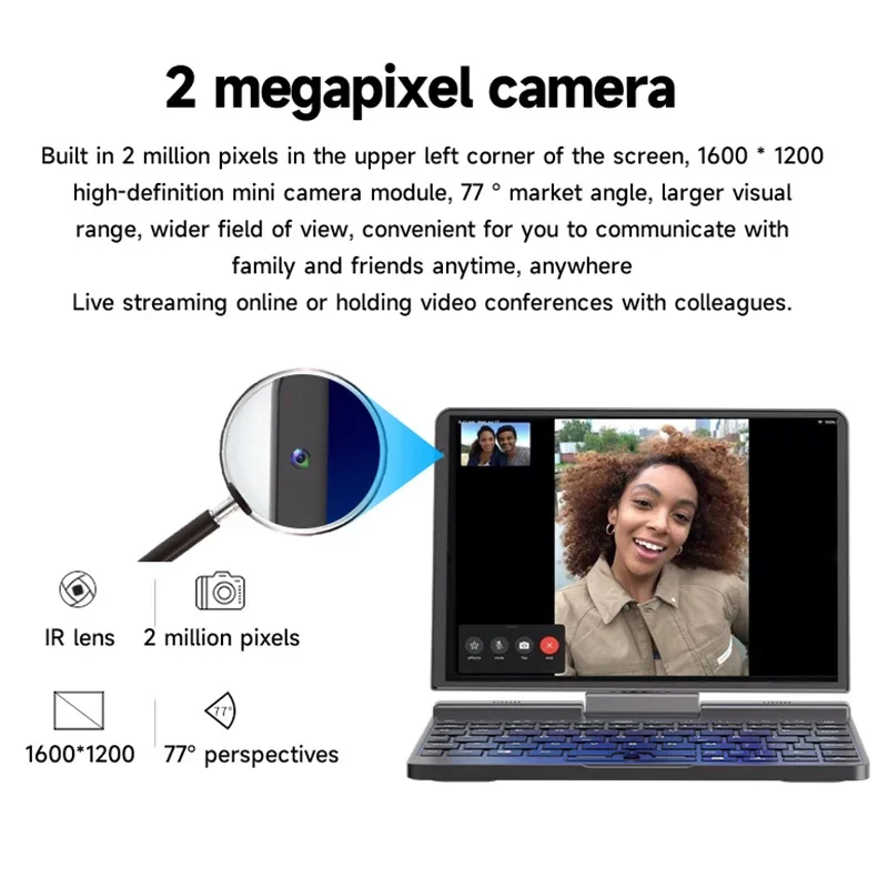 8-calowy mini laptop kieszonkowy 12 GB RAM Win 10/11 Port le Laptop Computer Notebook