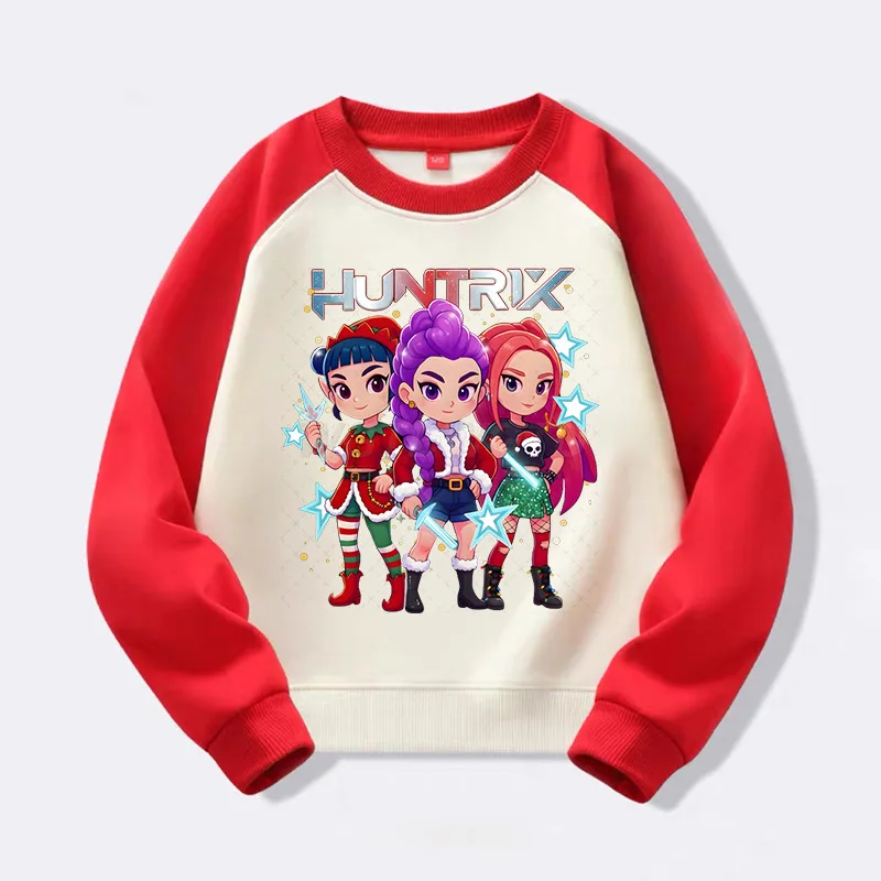 Anime Kpop Demon Hunters Sweatshirts for Kids Harajuku Toddler Girl Clothes Xmas Gift New Fashion Casual Long Sleeves Pullovers #2