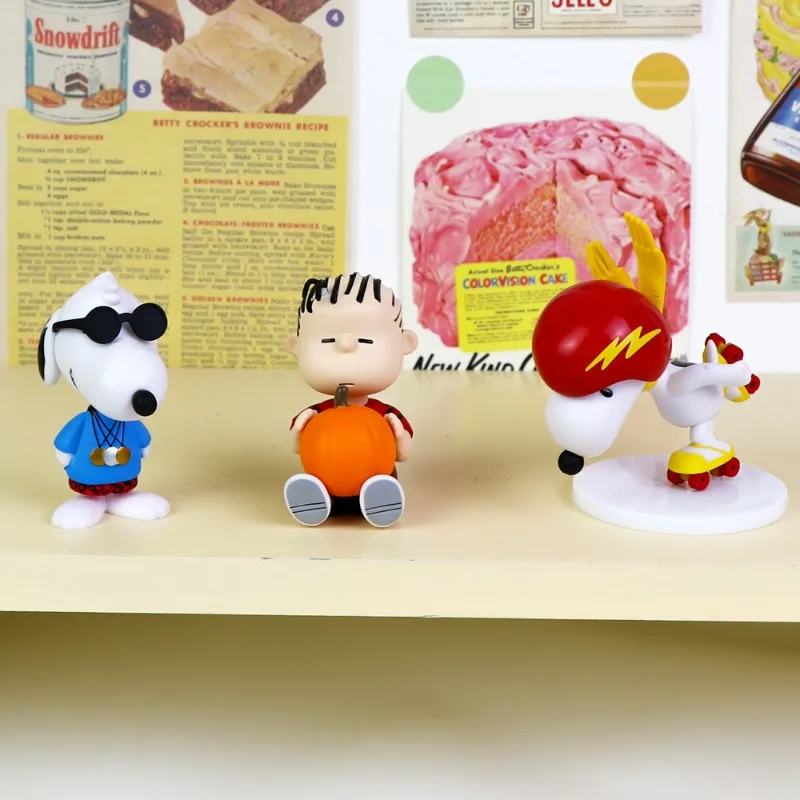 Miniso Nuovo Stile Concerto Serie Snoopy Figura Cane Cieco Scatola Gag Macchina Bambola Auto Ornamento Decorazione Desktop Regalo Donne