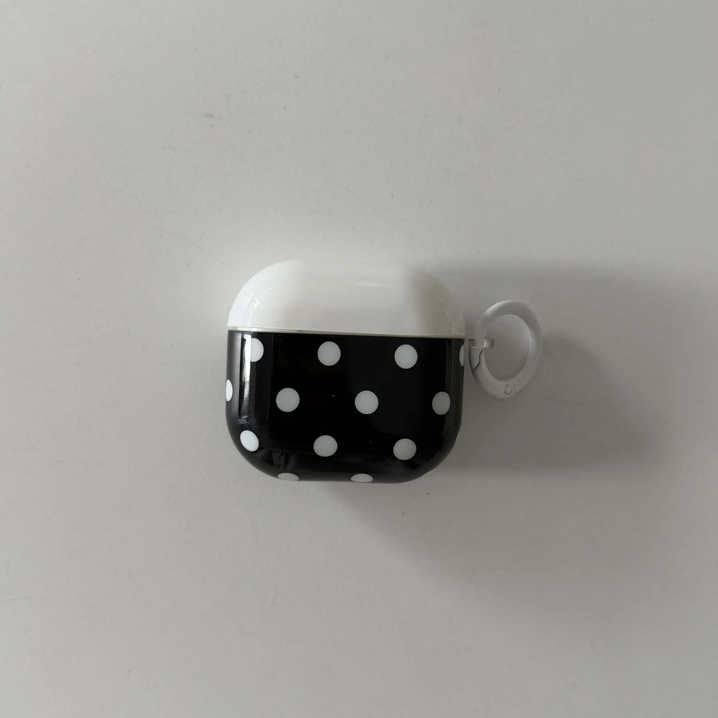 Classic black white point imd earphone case wireless bluetooth charging box for apple airpods 4 1 pro 2nd 3 2 headset cover