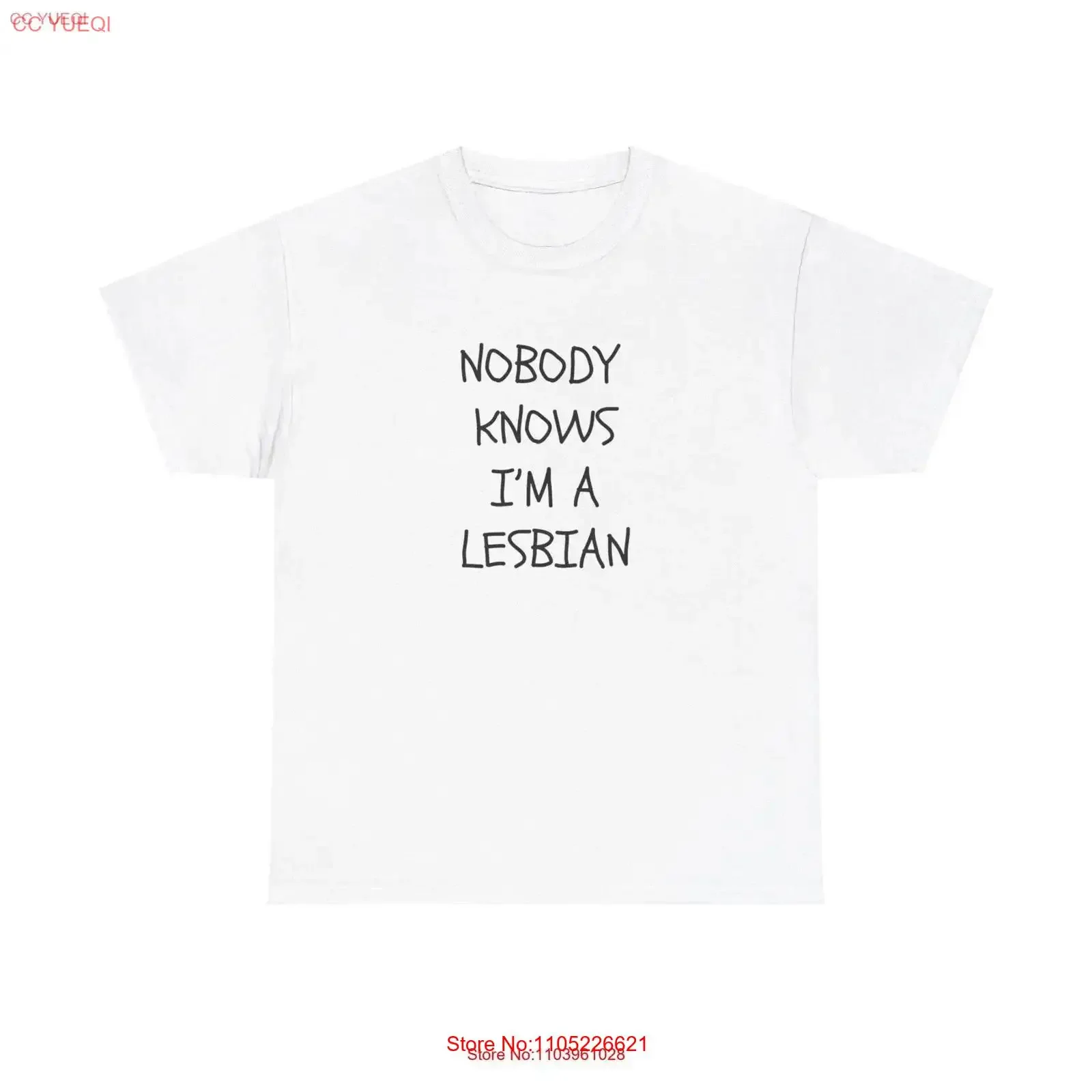 Nobody Knows I'm a Lesbian T Shirt Heavy Cotton Lgbtq Pride Month vintage Washed graphic Comfortable Versatile homme Slightly