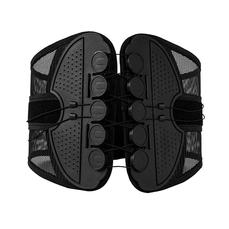 Adjustable Lumbar Support Waistband Breathable Mesh Drawstring Waist Protection S-XXL for Back Pain Relief Adjustable Spinal