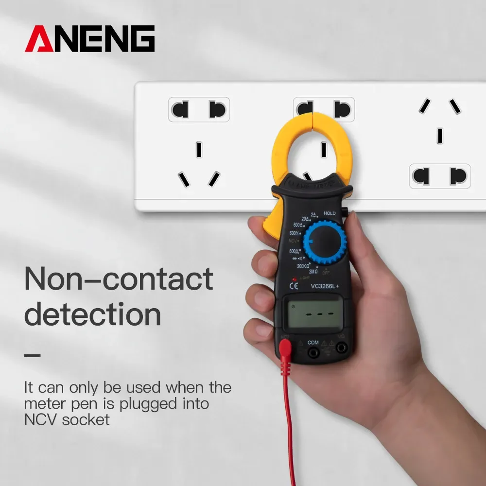 ANENG VC3266L+ 1999 Counts Professional Digital Clamp Meter AC/DC Voltage True RMS Multimeter Temp phm Electrical Current Tester