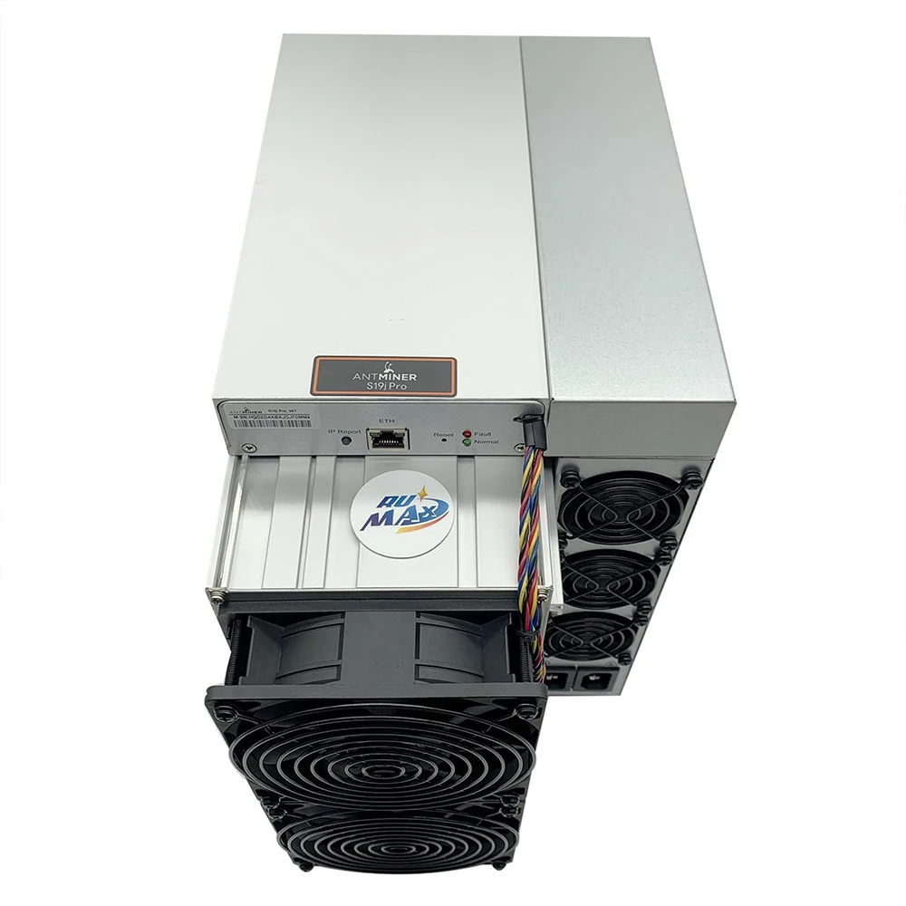 Bitmain Antminer S19JPRO 104T 100T ASIC Miner Crypto Mining S19j Pro SHA256 Algoritmo 3050W Com PSU em estoque minadores de criptografia