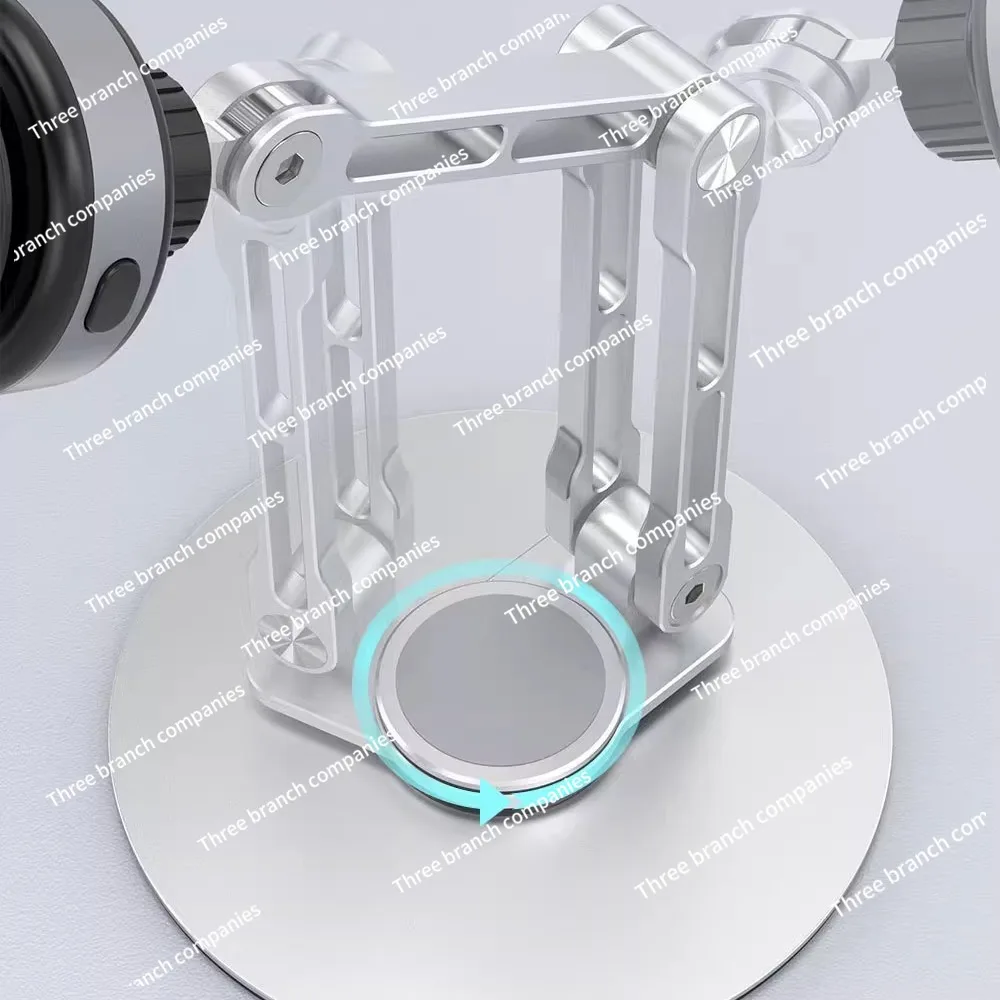 Rotating mobile phone holder, special desktop for live broadcast, high-end magnetic tape aluminum alloy increase and height