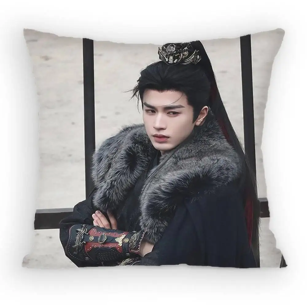 1pc Zhu Yu Xie Zheng Cushion, Perfect Gift for Zhang Linghe Fans & Car Decor,Polyester 2D Double-Sided Print,Fan Bedroom Pillow