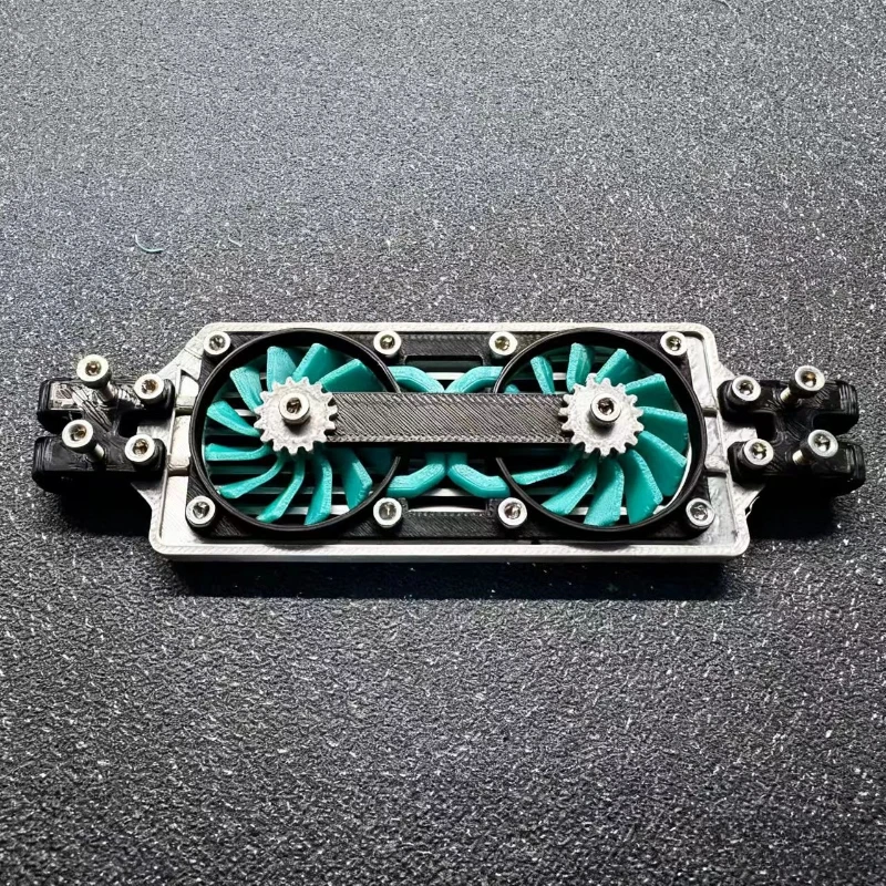 RC Car Cooling Fan Engine Model Decoration for 1/10 VP OPTIC H10 KIT TRX4 Defender AXIAL SCX10 RC4WD Sport Jeep K10 TF2 TRX6 G63