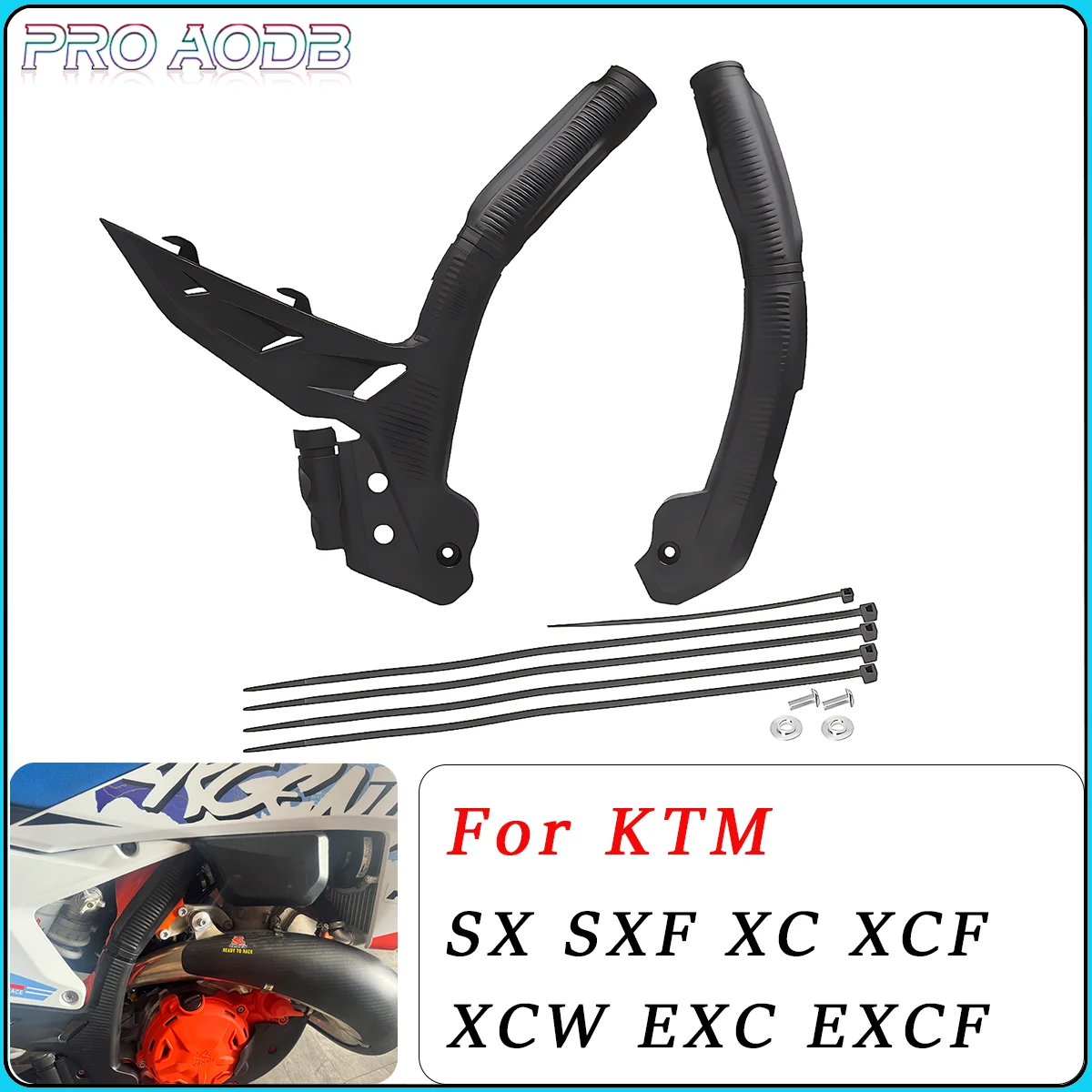 Защитная крышка рамы мотоцикла для 125-450 XC SX XCF SXF 2023-2024 125-500 EXC EXCF XCW 2024 125 250 300 350 450 500