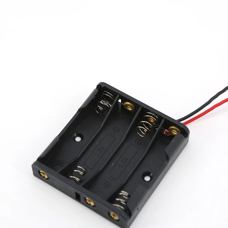 2/4 1.5V Slot AAA Battery Case Battery Box AAA Battery Holder With Leads wire With 2 4 Slots AAA 3A 6v