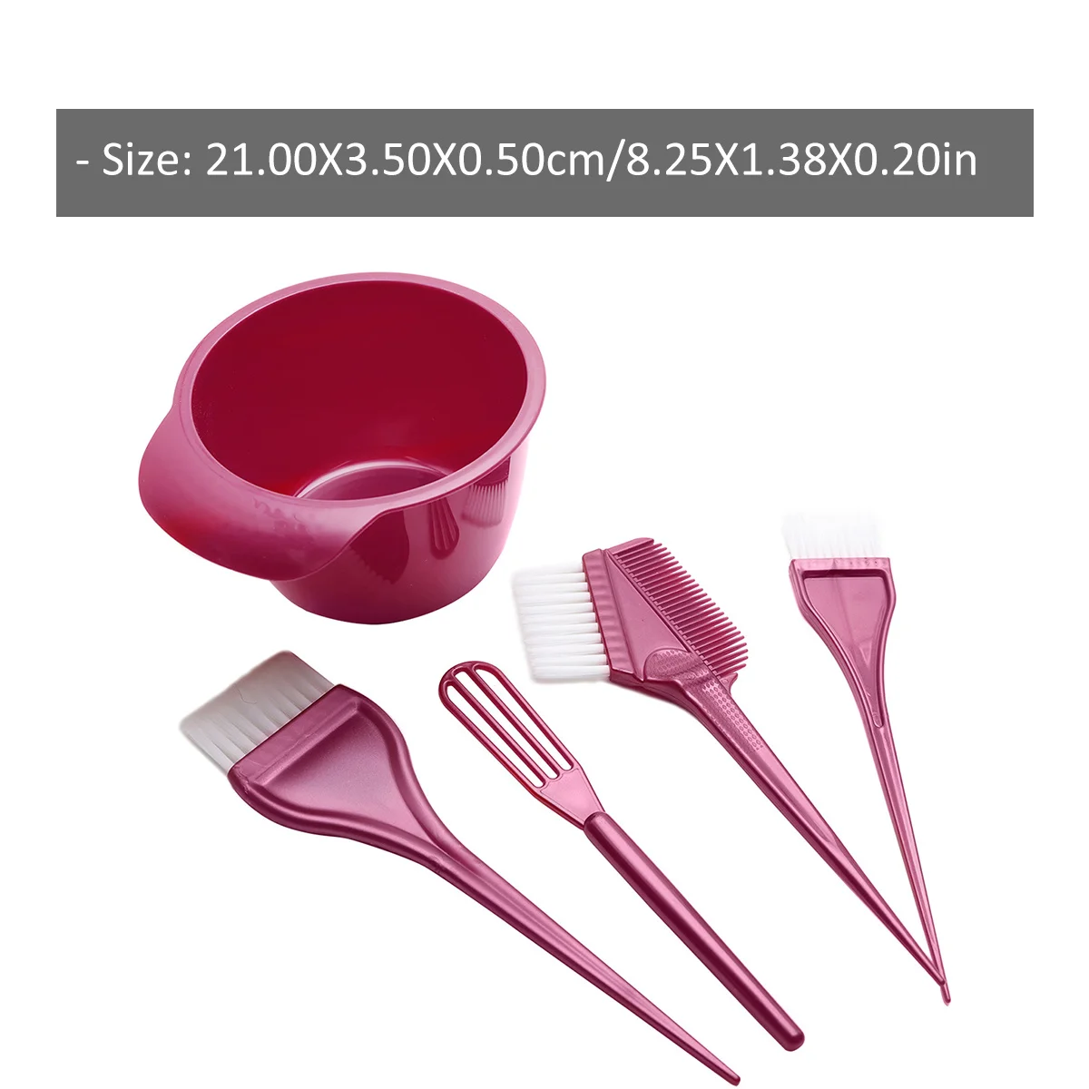 1 مجموعة صبغة شعر مجموعة طويلة قصيرة مجعد مستقيم تلوين الشعر كريم خلاط النمام شعيرات متينة أداة خلط تينت السلطانية #5