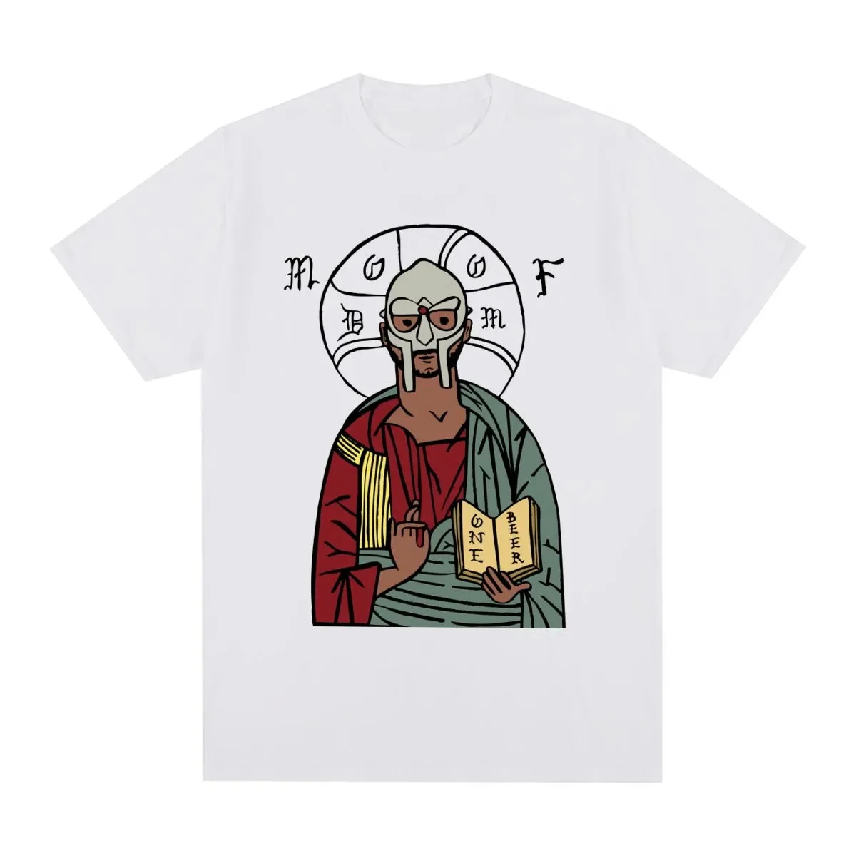 Mf Doom T-shirt w stylu Vintage klasyczna maska Retro Hip Hop imprezowa męska Plus rozmiar damska koszulka nowa koszulka koszulka