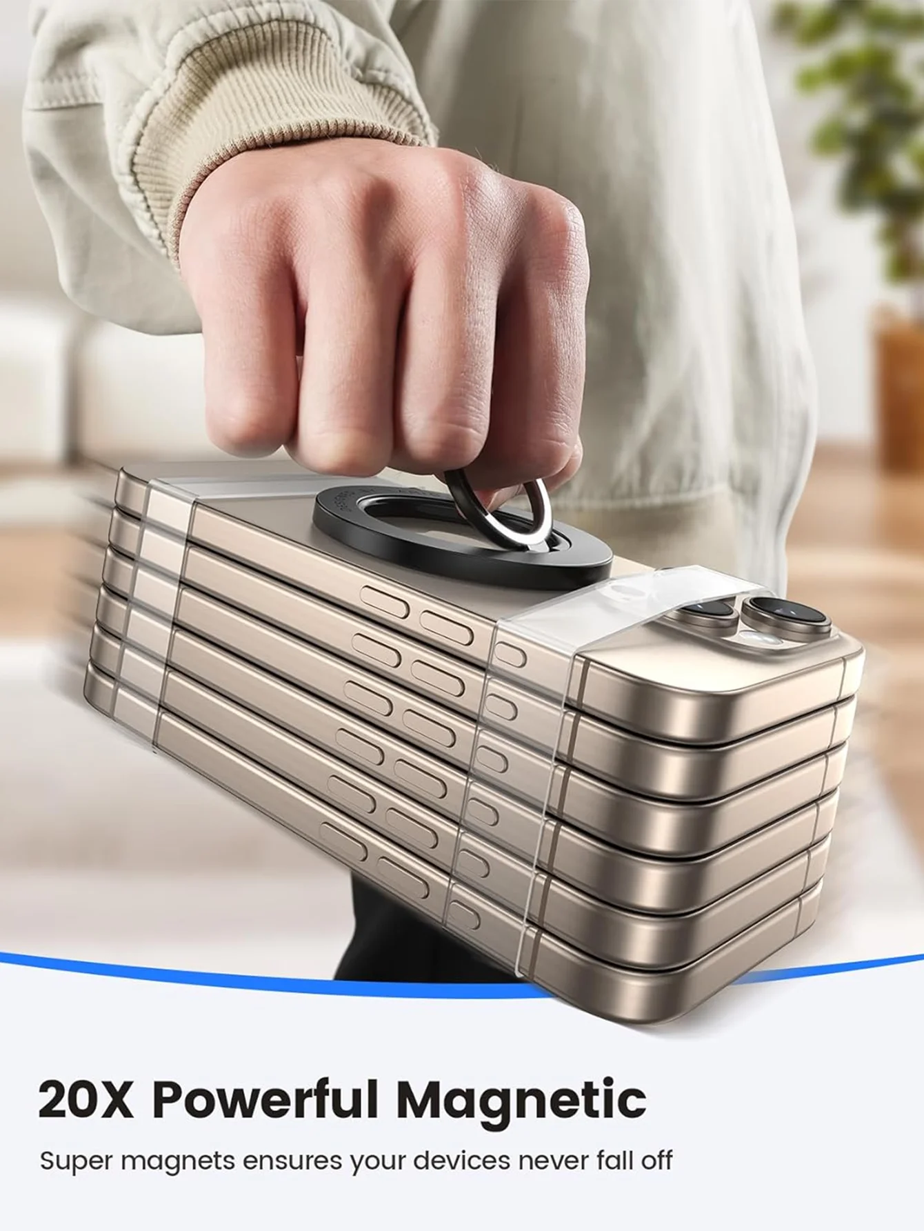 حلقات مغناطيسية قوية (4 قطع) - - مراجعة Phone Accessories Box Set وسعره