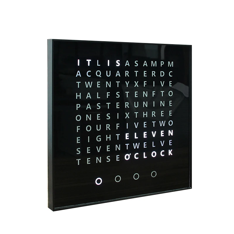 Las mejores configuraciones para el diseño digital Quarter externo en línea Reloj de aprendizaje de inglés con palabras