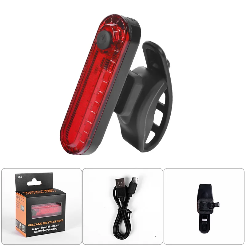

Portable USB Bike Charging Tail Light Easy Install Night Riding Warning Light for Mountain Road Bike Cycling Bicycle Accessories