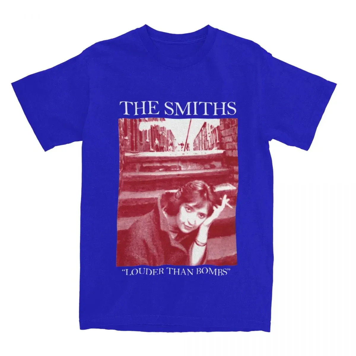 Louder Than Bombs The Smiths Merch Crazy Pure Cotton Short Sleeve T Shirt Crewneck Tops Printed Men Women's T-Shirts harajuku