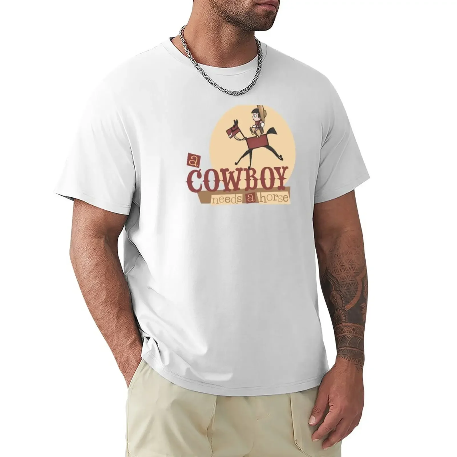 

Cowboy T-Shirt vintage customs design your own mens plain t shirts