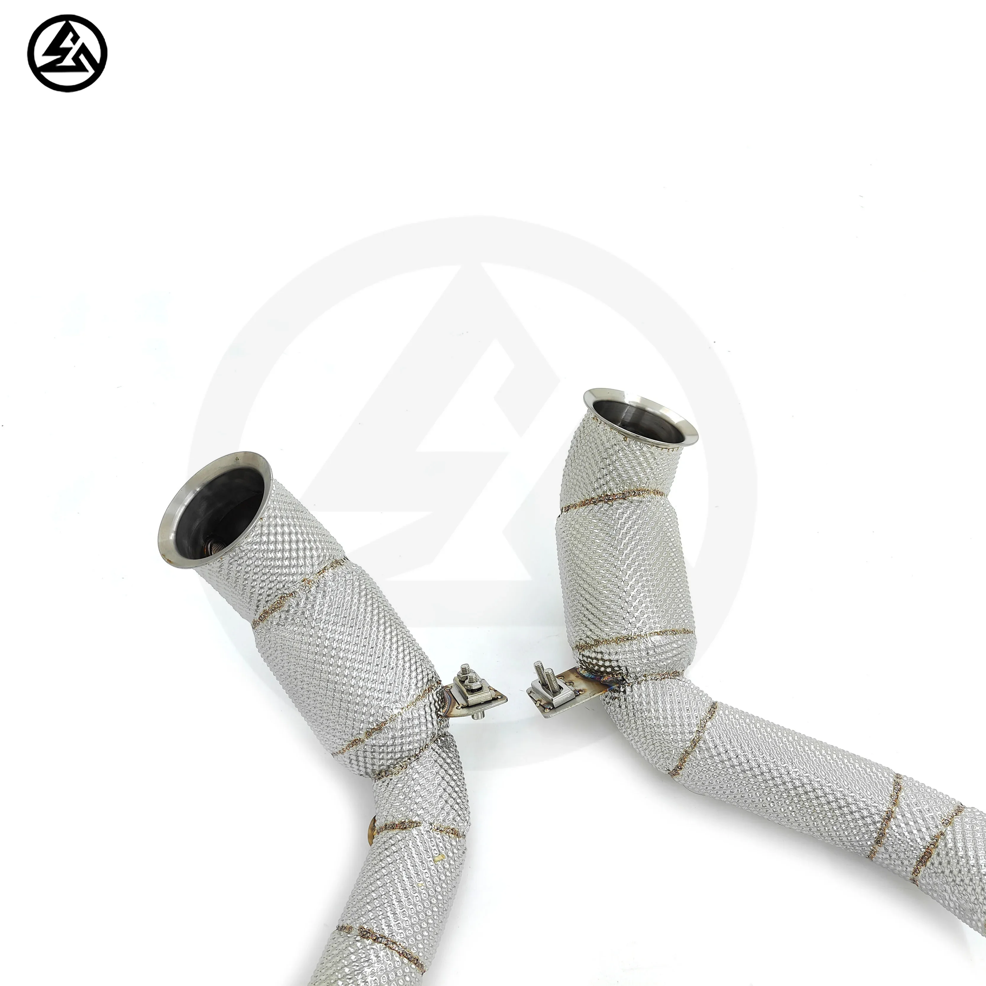 Catted Downpipe Exhaust for Aston Martin Vantage 4.0T V8 Catted Header Tuning Exhaust System With Heat Shield