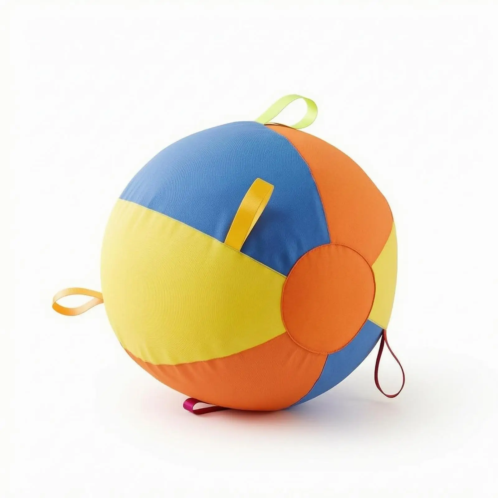 Large Inflatable Pet Play Ball with Grip Handles Thickened PVC and Oxford Fabric for High Energy Dogs Fetch Training