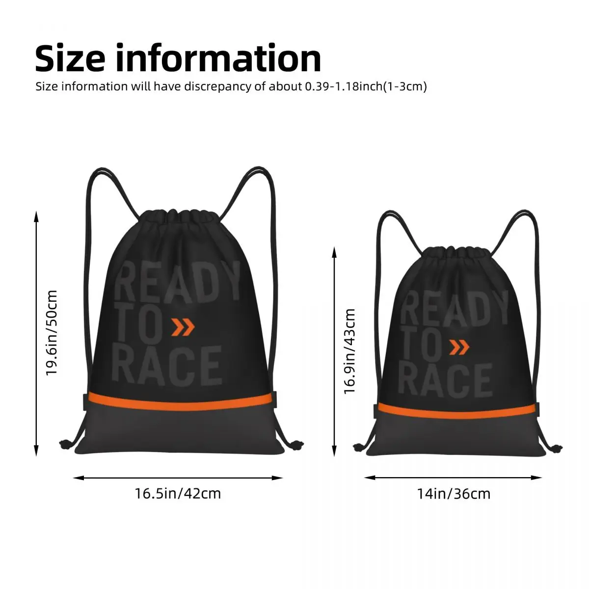 Motocross Enduro bereit zu Rennen Kordel zug Rucksack Sport Sporttasche Offroad Motorrad String Sackpack zum Radfahren