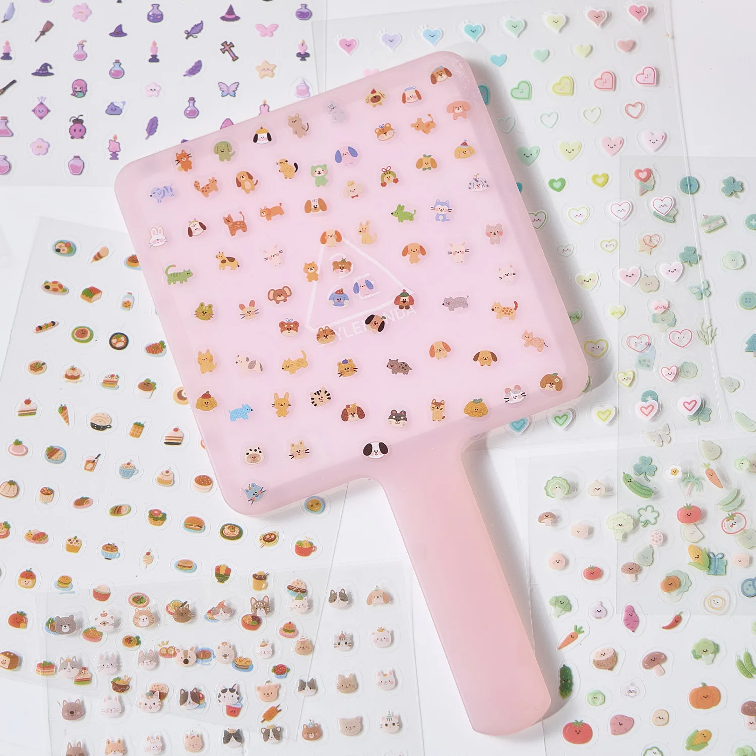 JCAC 32pcs/bag Kawaii 'Booger' Sticker Sheets - Cute PET Stickers for Phone Cases, Journals & Nail Art Deco