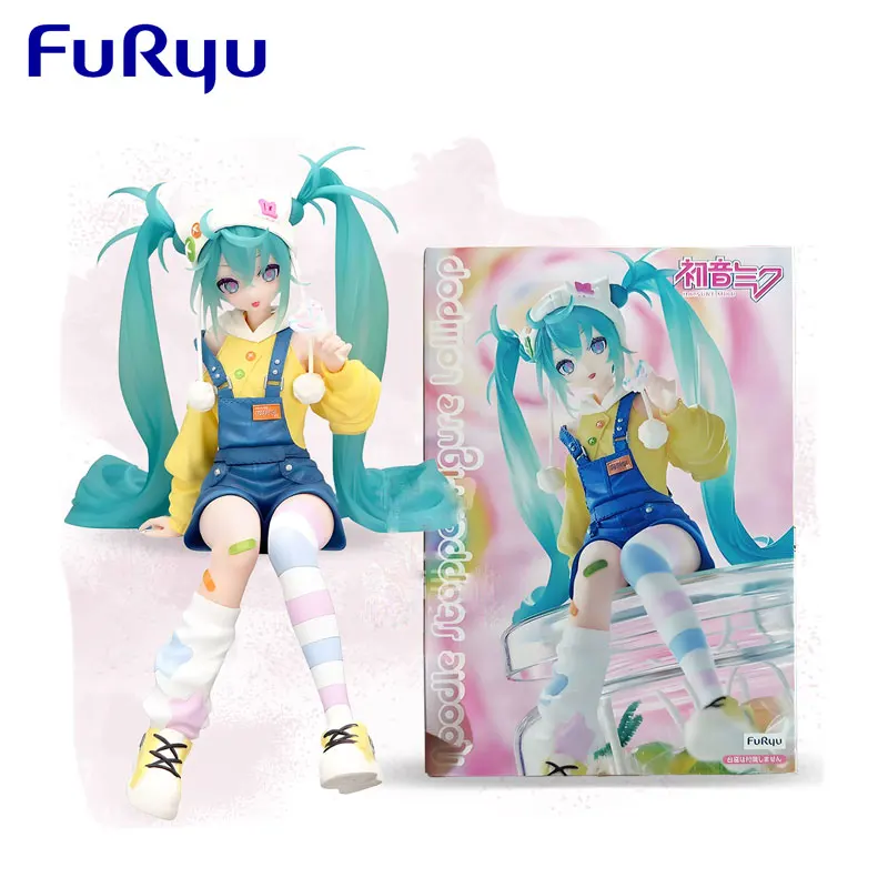

Genuine Original Furyu Action Figure Miku Noodle Stopper Lollipop Desktop Pvc Anime Figure Collection Model Gift Doll Toy