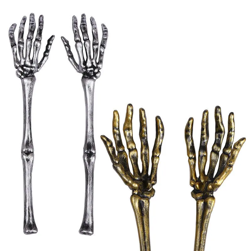 Skelet Handdecoratie Prachtige afwerking Faux Human Bone Arm Decoratie Props Eenvoudig ontwerp Halloween Skeleton Arm Props