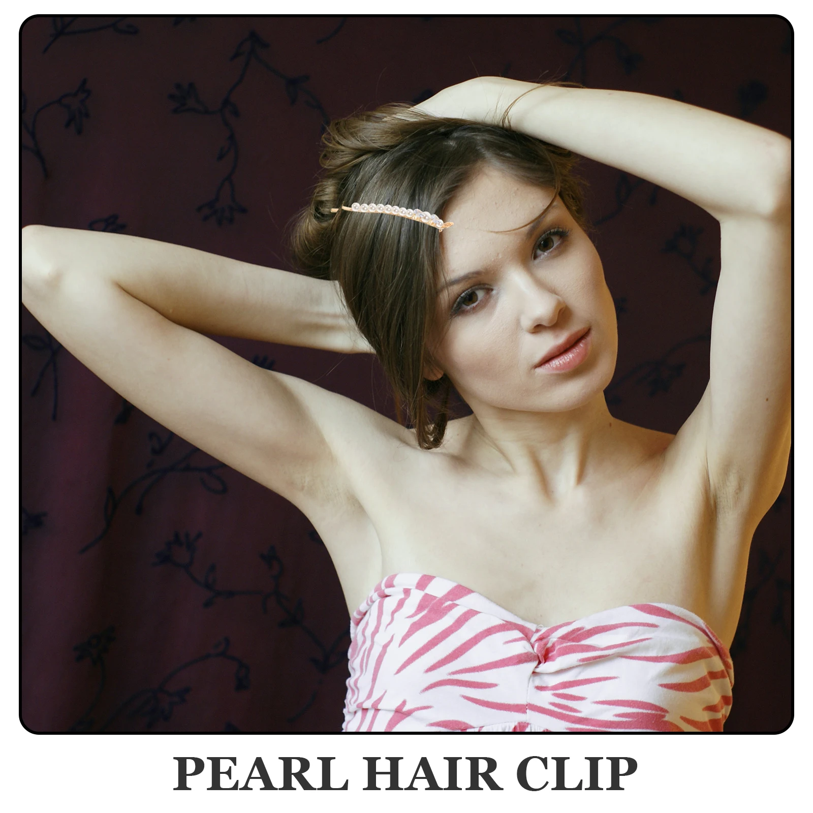 

4 Pcs Pearl Hair Clips Rhinestone Decorative Accessories Women Thin Hair Teen Girls White Side Elegant Stylish Wedding Prom