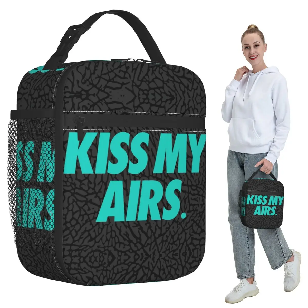 

KISS MY AIRS Insulated Lunch Bag for Kids School Cooler Thermal Food Box Tote Portable Lunch Boxes Container