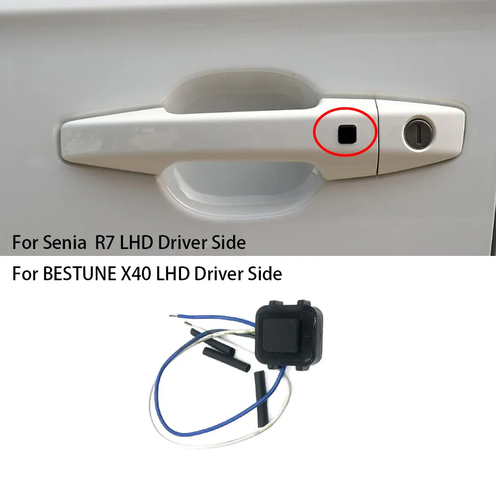 Door Handle Switch Button Fingerprint Keyless Fit For FAW Senia R7 BESTUNE X40 LHD Driver Side