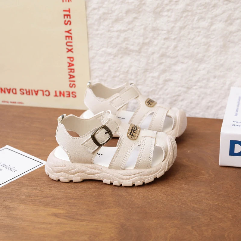 Children Sandals Boys Sneakers 0-8 Years White Soft Non-Slip Girls Beach Shoes Black Casual Versatile Baby Kids Toddler Shoes
