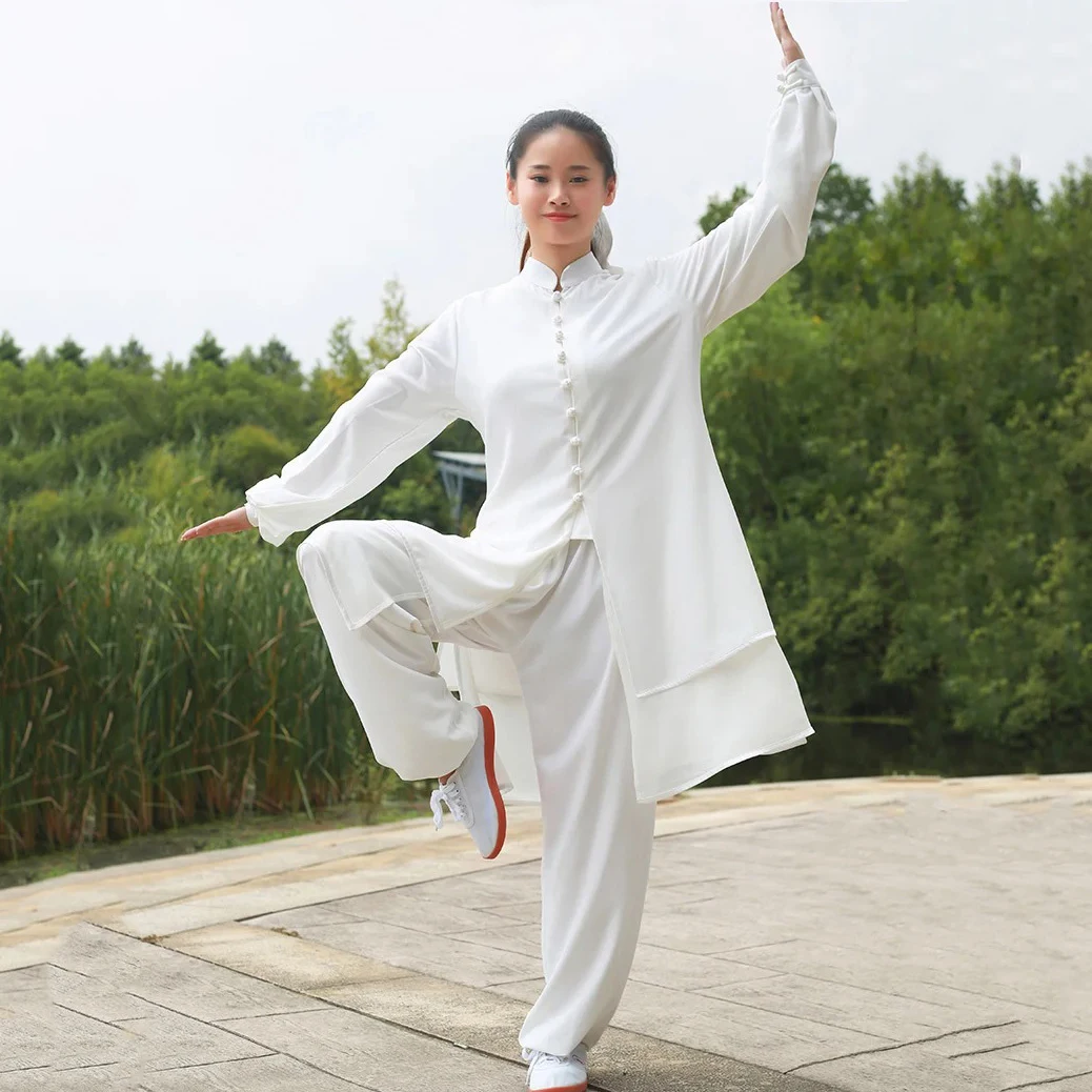 Tai Chi Clothes Wushu Clothing Kung Fu Dress Martial Art Uniform Spring Summer Long Sleeves Breathable 2025 New Style - Image 2