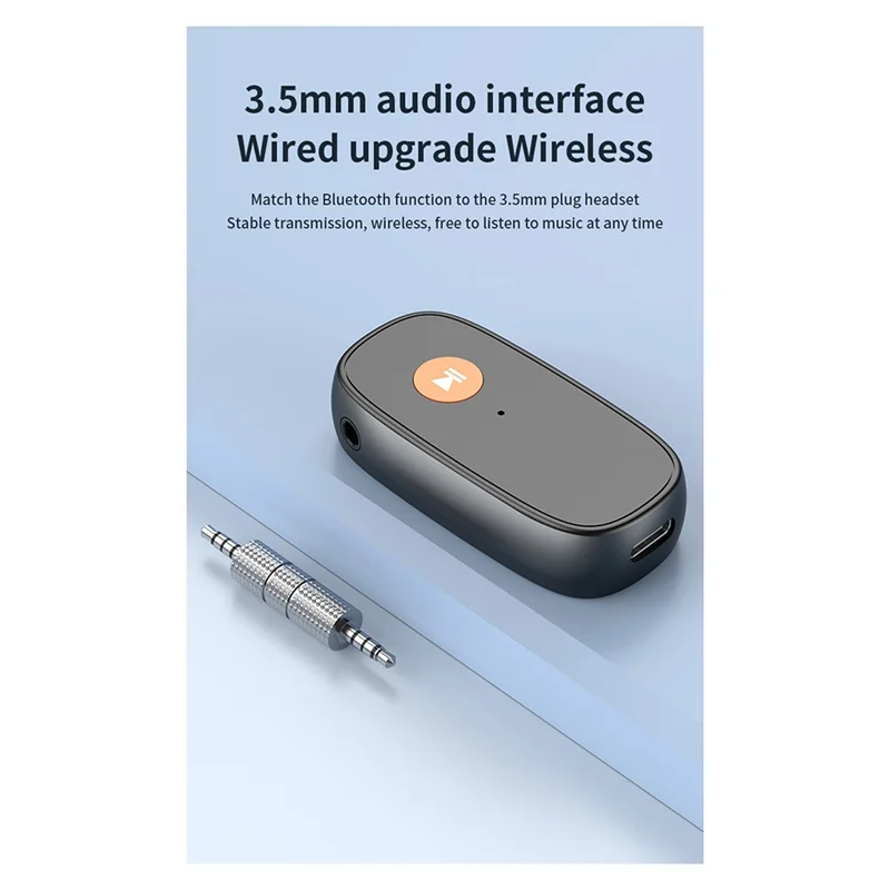 Cerdik-Bluetooth 5.3 Pemancar dan Penerima Audio 2 In 1 Nirkabel 3.5Mm Adaptor Audio Aux Pemancar Bluetooth