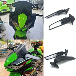 For Kawasaki Ninja 650 ER6F ER-6F 2020 -2022 2023 2024 Motorcycle Side Mirrors Winglets Wind Wing Adjustable Rotating Rearview