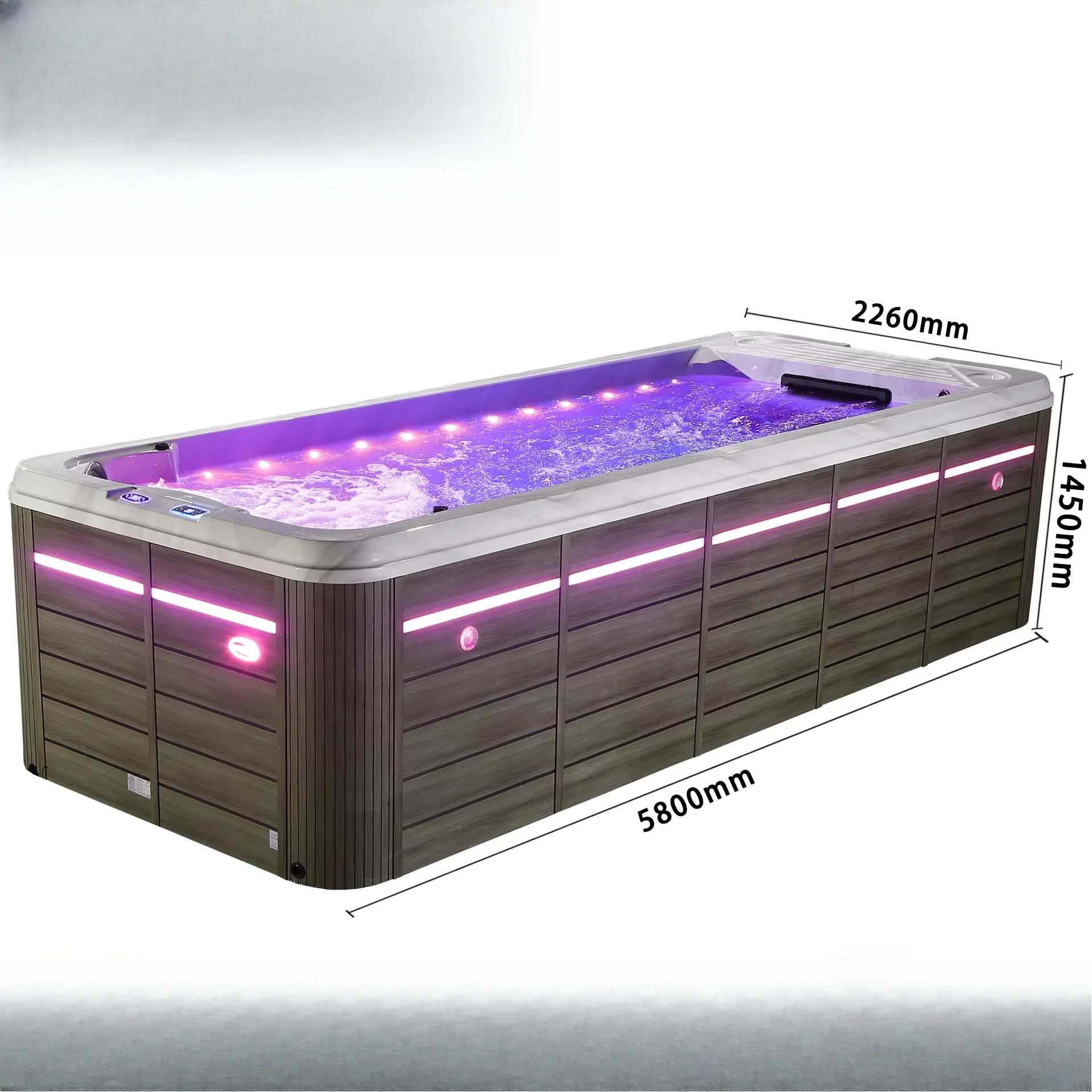 Outdoor Hentai Acrylic Fiberglass Pool Above Ground Swimming Spa 6m Mini Backyard Container Pool