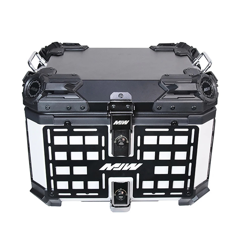 Universal Motorcycle Box 45L Moto Top Box Travel Helmet Motorcycle Rear Luggage Trunk Storage New Motorcycle Tail Box