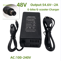 54.6V 2A charger for 48V li-ion Battery charger DC Socket/connector for 48V 13S Lithium Ebike battery