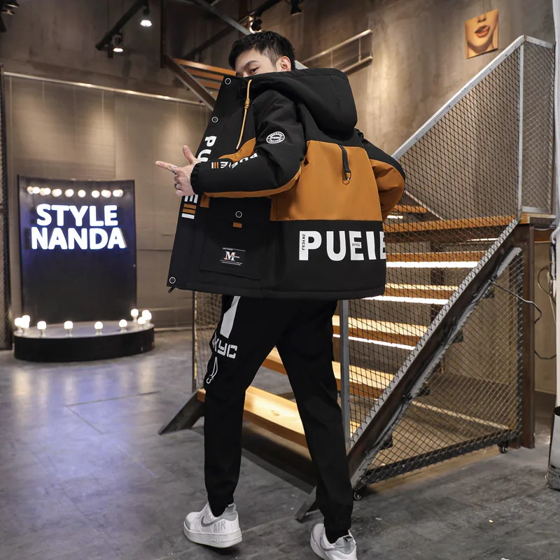 Two-Piece Men's Sets New 2026 Spring Autumn Sportswear Hooded Jacket And Long Pants Casual Loose Coat&Jogger Tracksuits Clothing