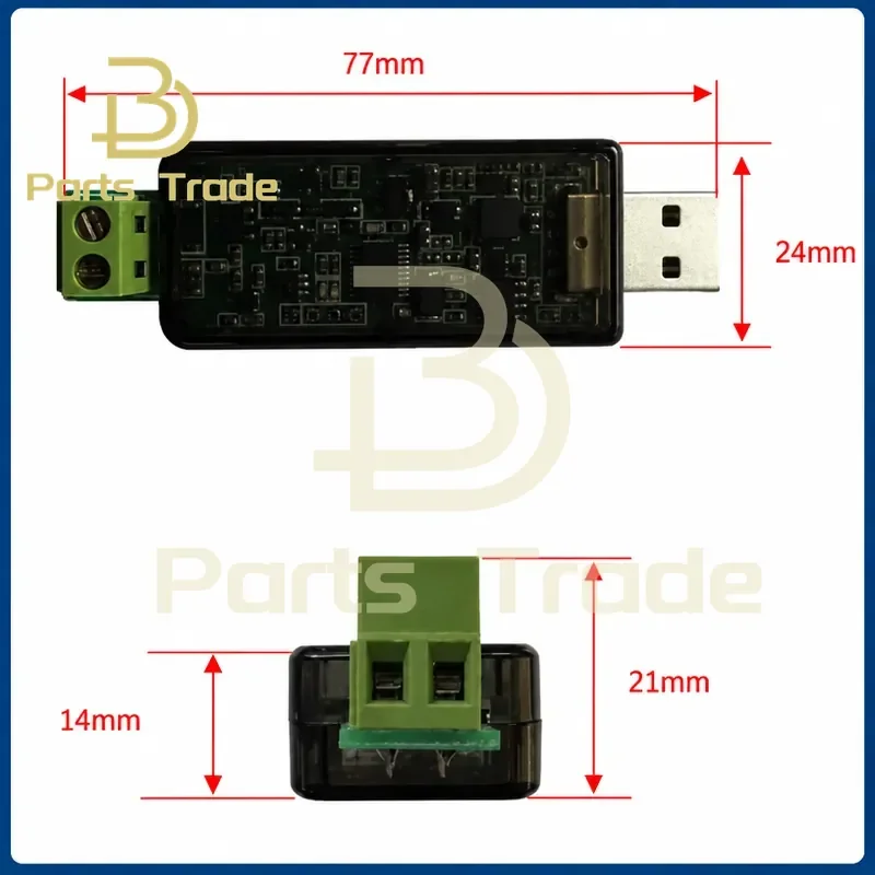 Mini USB to M-BUS Master Converter Module 20 Loads for Win11 Linux MacOS Android