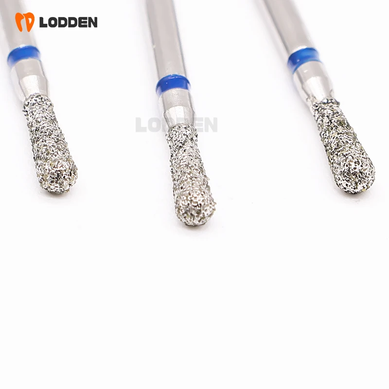 10pcs Dental Diamond Burs Drill Pear Shape Burs dental tools FG 1.6mm High Speed Handpiece for Teeth Grinding in Mouth