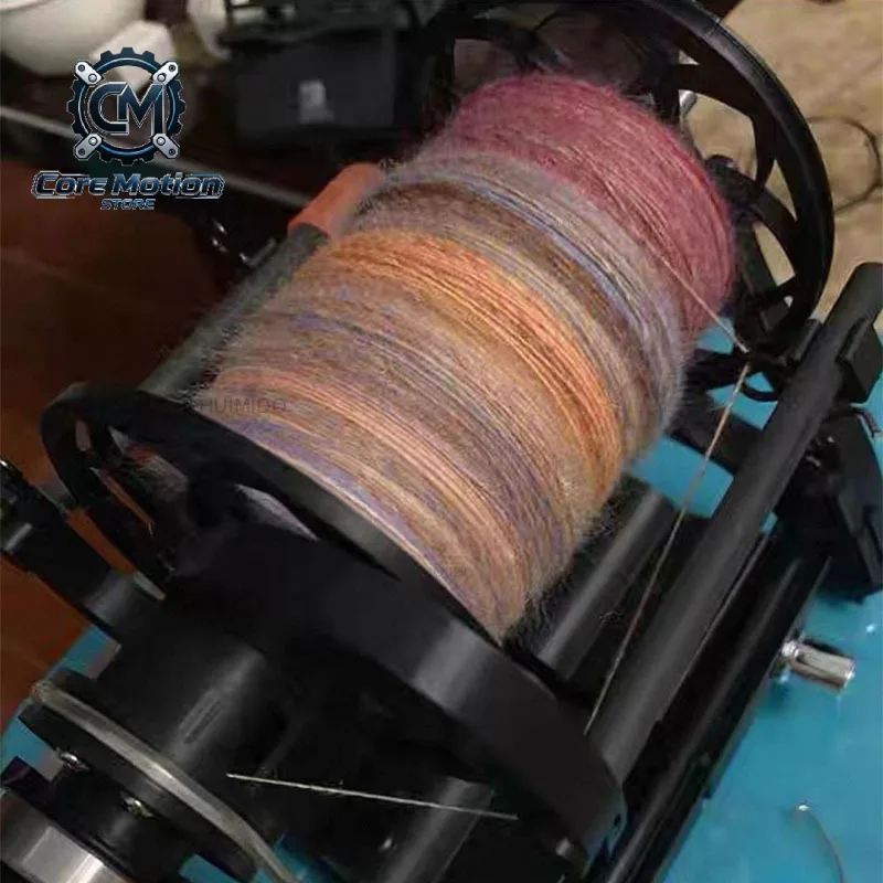 12V adjustable speed display mini electric spinning wheel, wool fiber cotton yarn twist