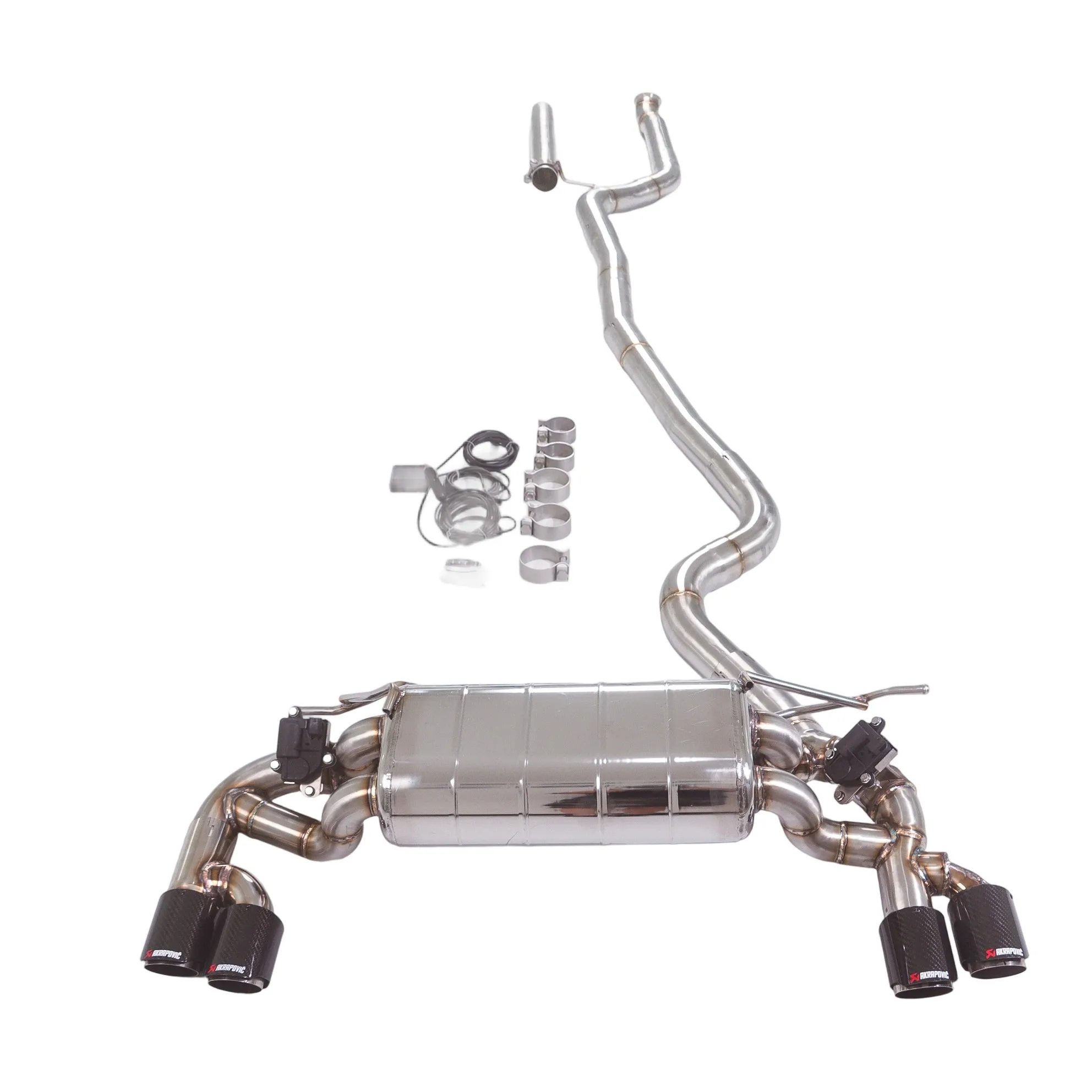 

[Custom product] Suitable for 15-19 BMW 220i 225i N20 F22 2.0T Catback stainless steel performance valve 89 four tips