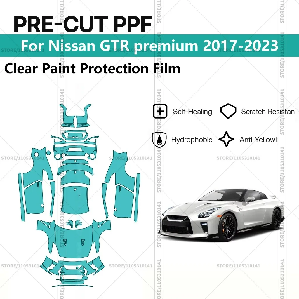 

Pre-Cut Paint Protection Film PPF Transparent Car Film Professional Automotive PPF Full Vehicle For Nissan GTR premium 2017-2023