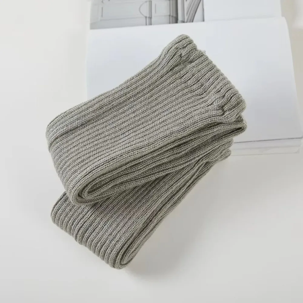 Soft Knitted Leg Warmers Over Knee Solid Color Ballet Warm Up Socks 90cm Thigh High Stockings Ballet Practice