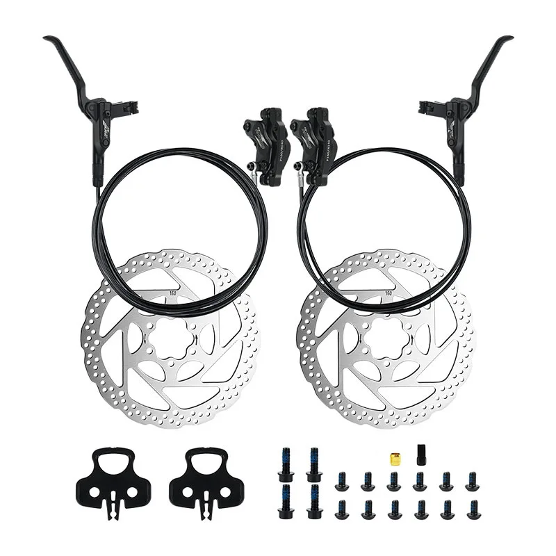 

Four-piston oil disc oil brake Mountain bike oil disc bilateral brake hydraulic disc brake