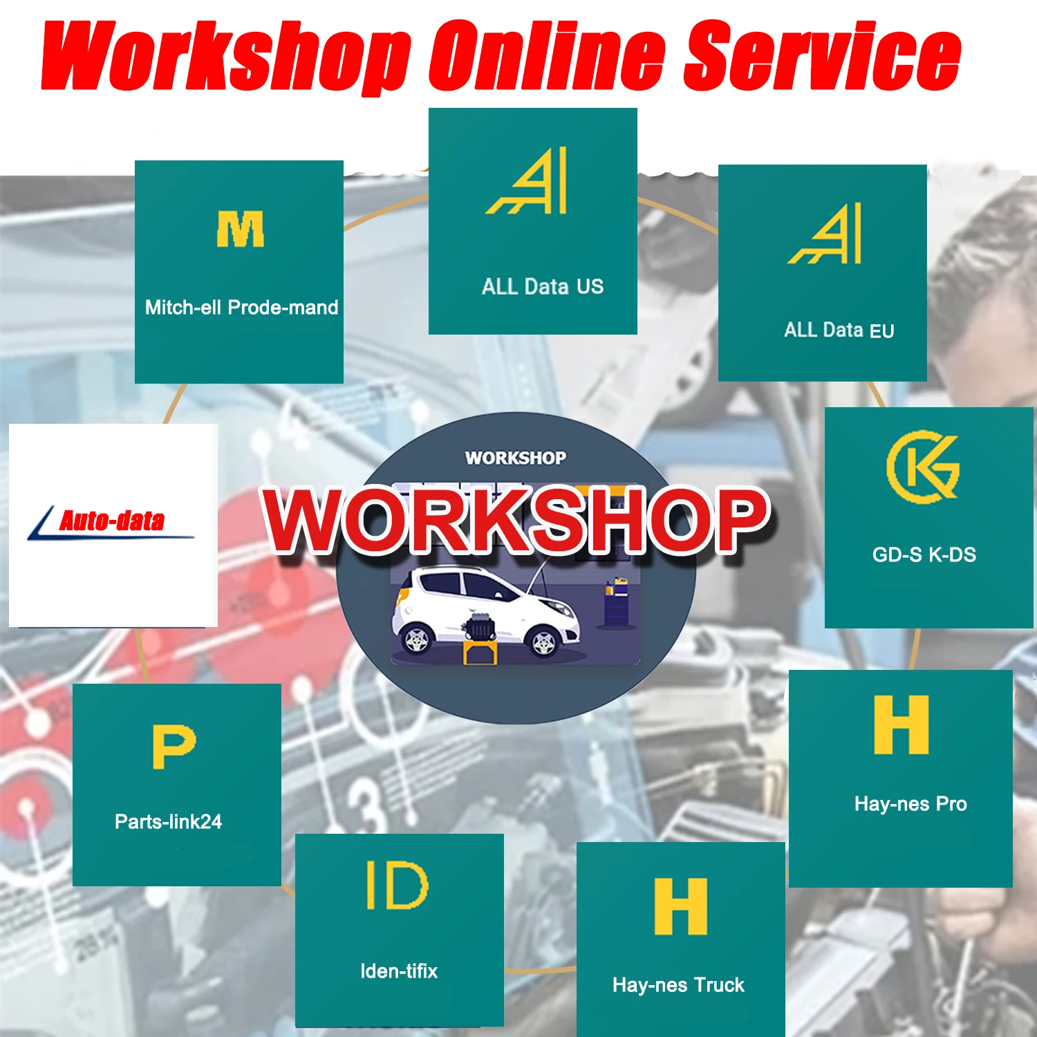 2025 Alldata Online Account Login Full Version Auto Data Repair Diagram Software Workshop Auto data Hay-nes Pro Mit-chell