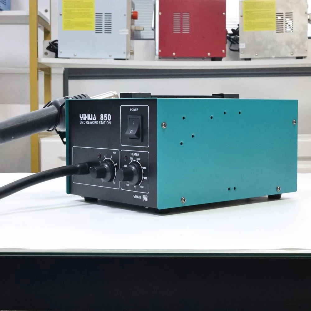 YIHUA 850 600W hot air gun for repair cellphone machine bga rework station 100°C~450°C adjustable 110V/220V